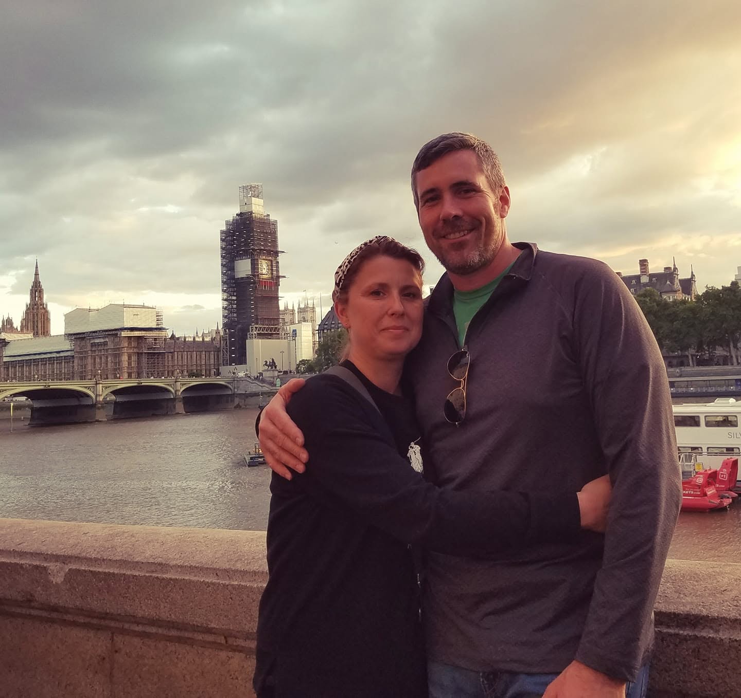 The owners of The English Rose Coffee Shop in London